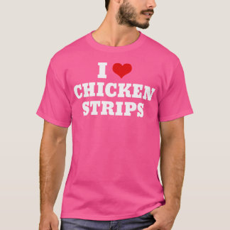 Camiseta Eu Amo Frango Empanado Comida