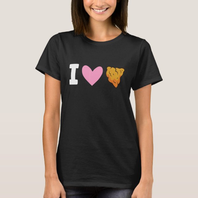 Camiseta Eu Amo Frango Frito (Frente)