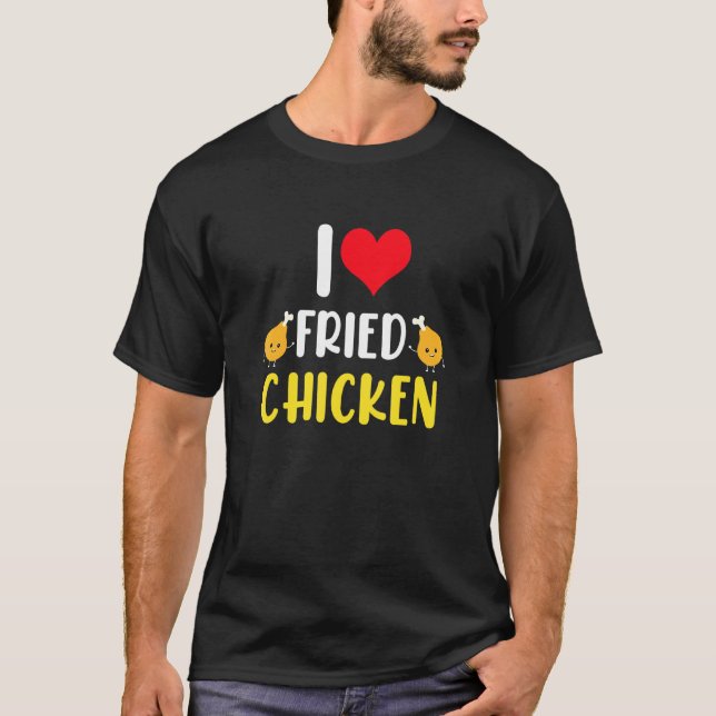 Camiseta Eu Amo Frango Frito T - 1 (Frente)