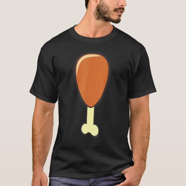 Camiseta Eu Amo Frangos Especialmente Quando Fritos Frango  (Frente)