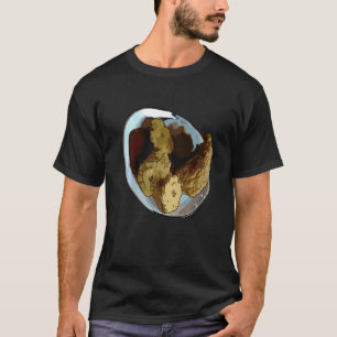 Camiseta Eu Amo Frangos Especialmente Quando Fritos Frango