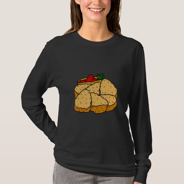 Camiseta Eu Amo Frangos Especialmente Quando Fritos Frango  (Frente)