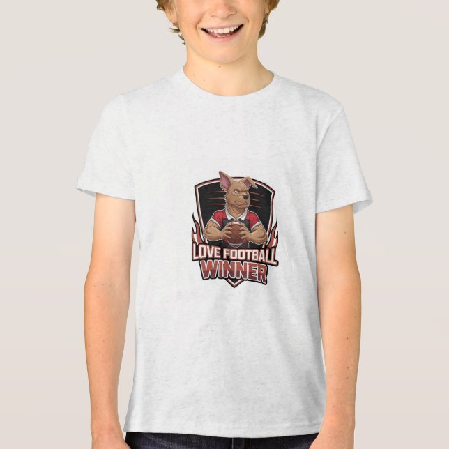 Camiseta Eu amo futebol  (Frente)