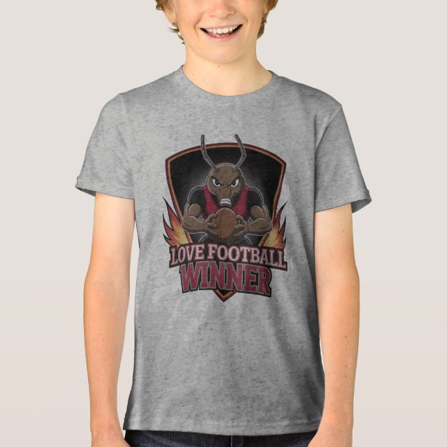 Camiseta Eu amo futebol  (Frente)