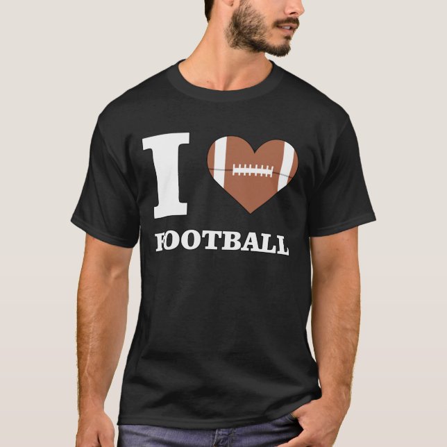 Camiseta Eu Amo Futebol  (Frente)