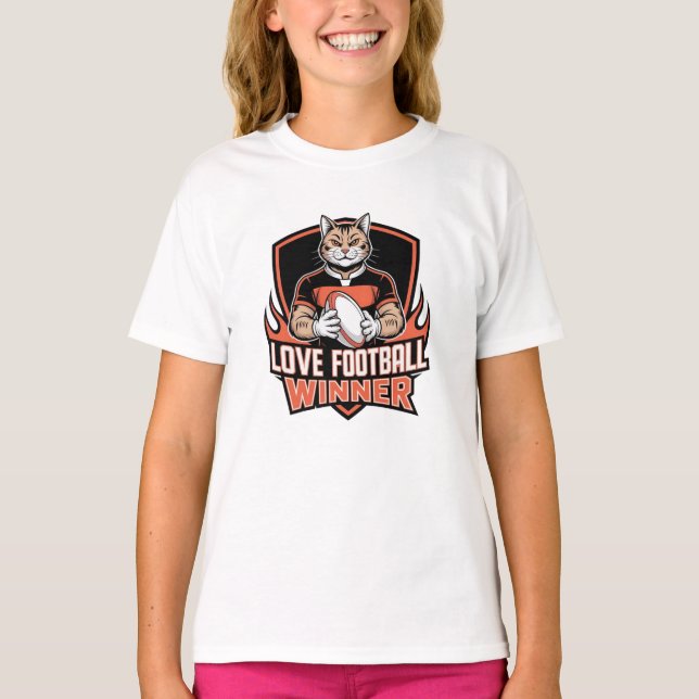 Camiseta Eu amo futebol  (Frente)