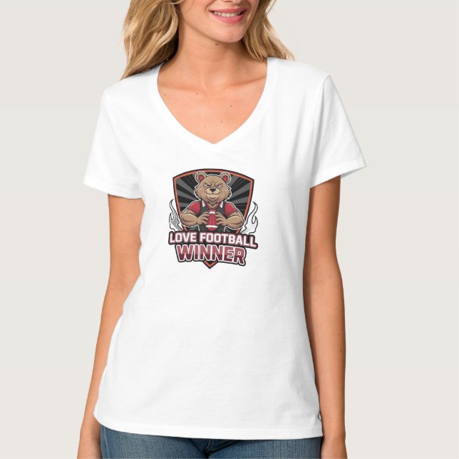 Camiseta Eu amo futebol  (Frente)
