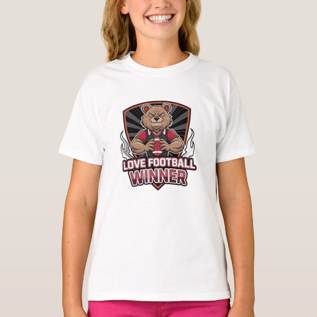 Camiseta Eu amo futebol  (Frente)