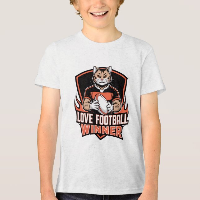Camiseta Eu amo futebol  (Frente)
