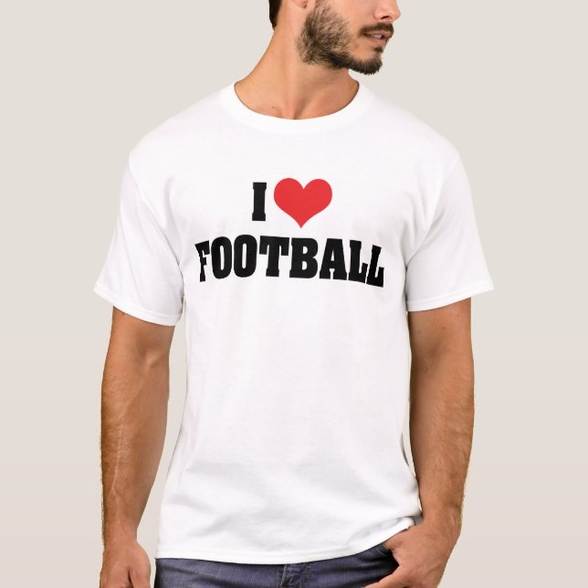 Camiseta Eu Amo Futebol (Frente)