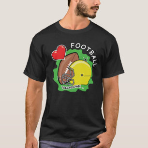 Camiseta Eu Amo Futebol Americano