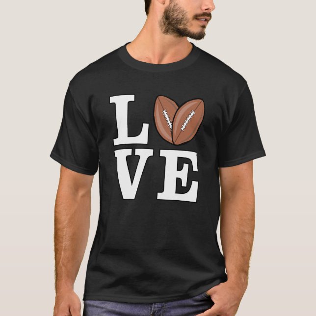 Camiseta Eu Amo Futebol Americano (Frente)