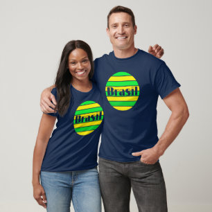 Camiseta Eu amo futebol do Brasil adoro design de futebol