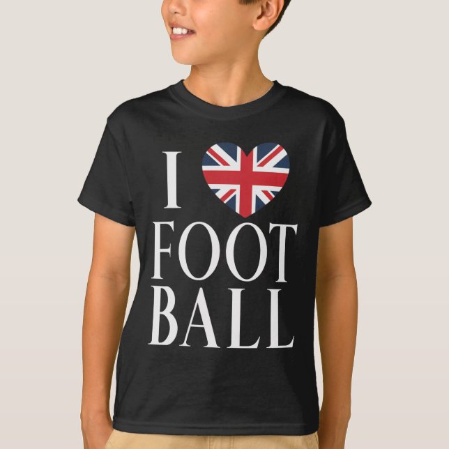 Camiseta Eu Amo Futebol Torcedor de Futebol Bandeira da Grã (Frente)