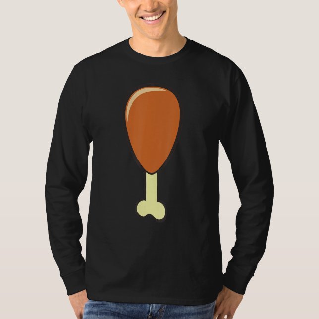 Camiseta Eu Amo Galinhas Especialmente Quando Chiclete Frit (Frente)