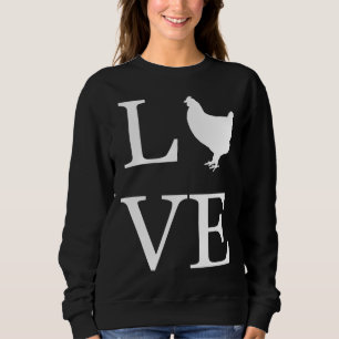 Camiseta Eu Amo Galinhas Silhouette