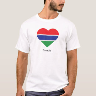 Camiseta Eu Amo Gâmbia