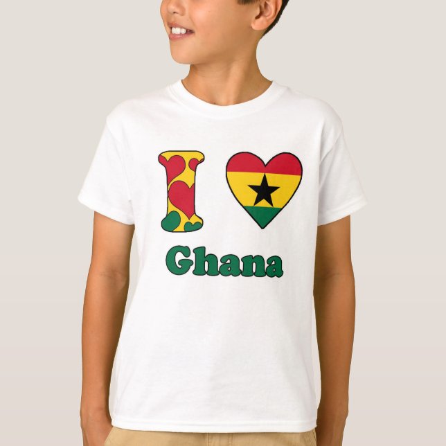 Camiseta Eu amo Gana (Frente)