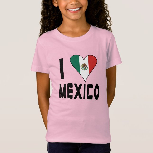 Camiseta Eu Amo Garota do México (Frente)
