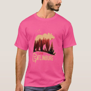 Camiseta Eu Amo Gatlinburg Tennessee, EUA Outdoor Vintage M