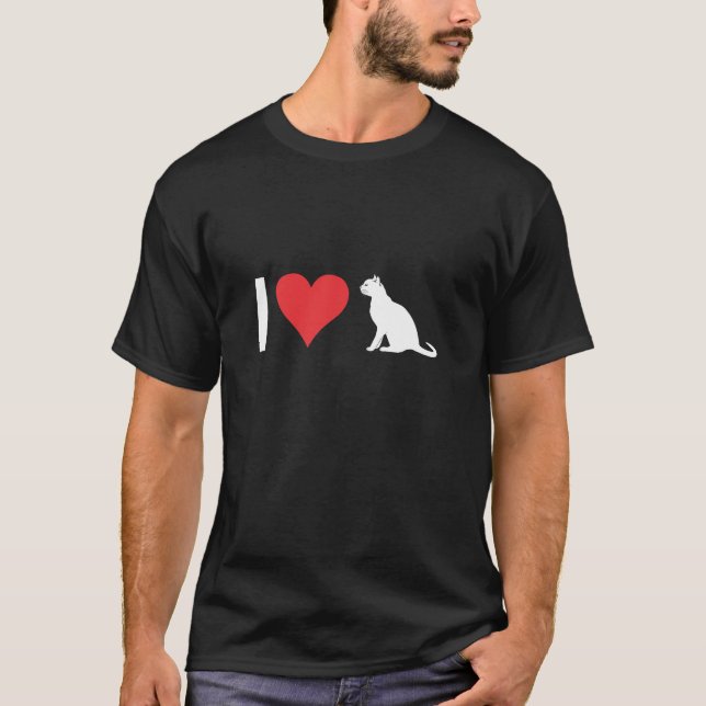 Camiseta Eu amo gato (Frente)