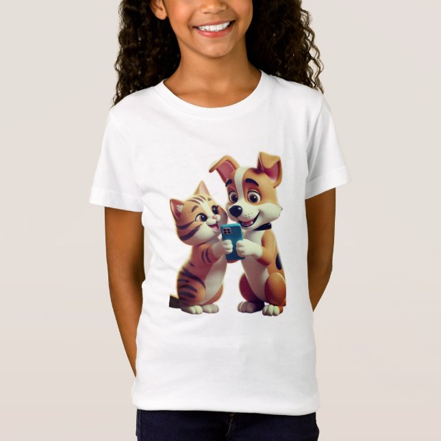 Camiseta Eu amo gato (Frente)