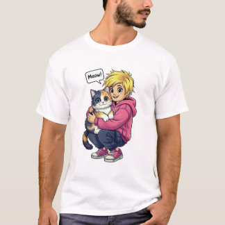 Camiseta Eu amo gato