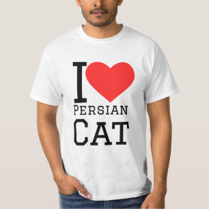 Camiseta Eu amo gato persa