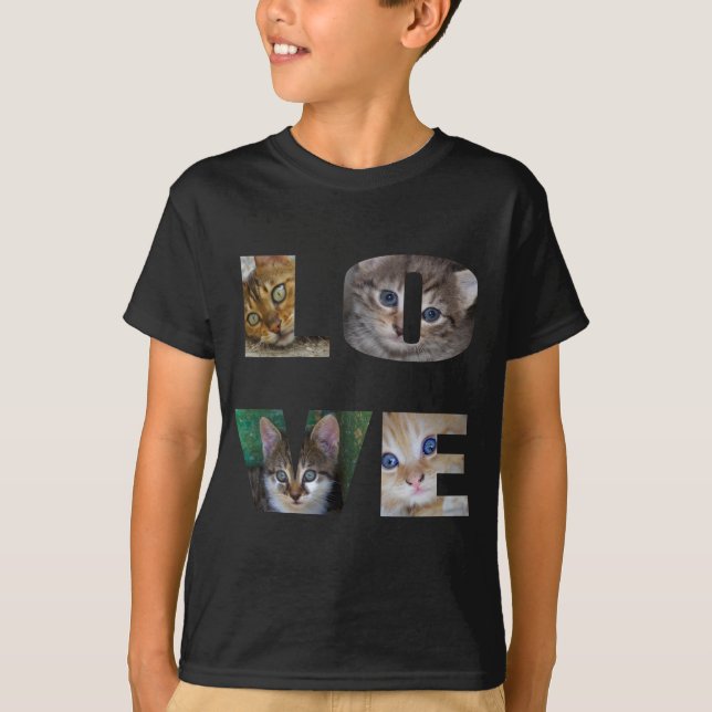 Camiseta Eu Amo Gatos (Frente)