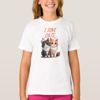 CAMISETA EU AMO GATOS
