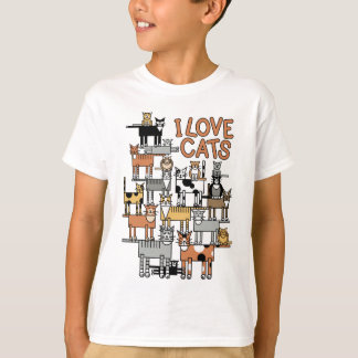 CAMISETA EU AMO GATOS