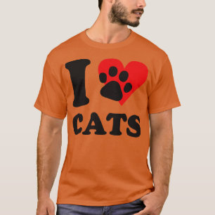 Camiseta Eu Amo Gatos