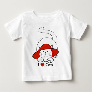 Camiseta Eu Amo Gatos