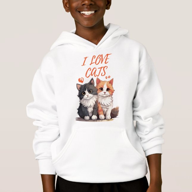 CAMISETA EU AMO GATOS (Frente)