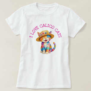 Camiseta Eu Amo Gatos Malhados