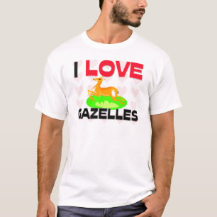 Camiseta Eu amo gazelas