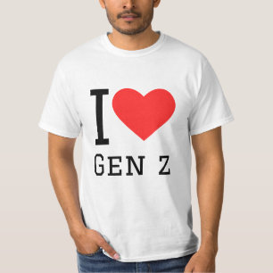 Camiseta Eu amo gen z