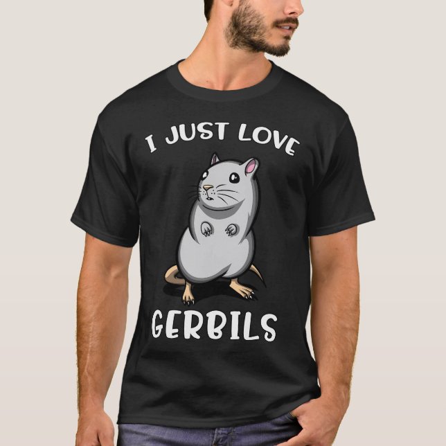 Camiseta Eu Amo Gerbilos (Frente)