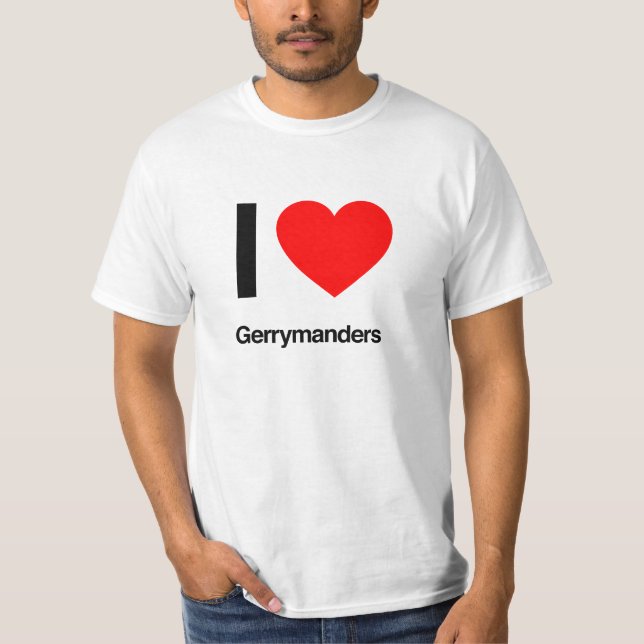 Camiseta eu amo gerrymanders (Frente)