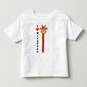 Camiseta Eu amo girafas