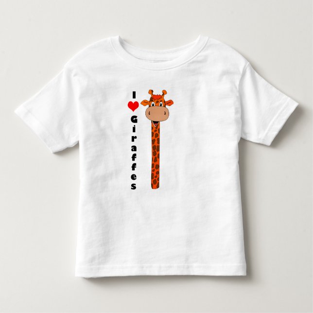 Camiseta Eu amo girafas (Frente)