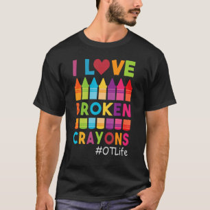 Camiseta Eu Amo Gizes Quebrados OT Vida Terapia Ocupacional