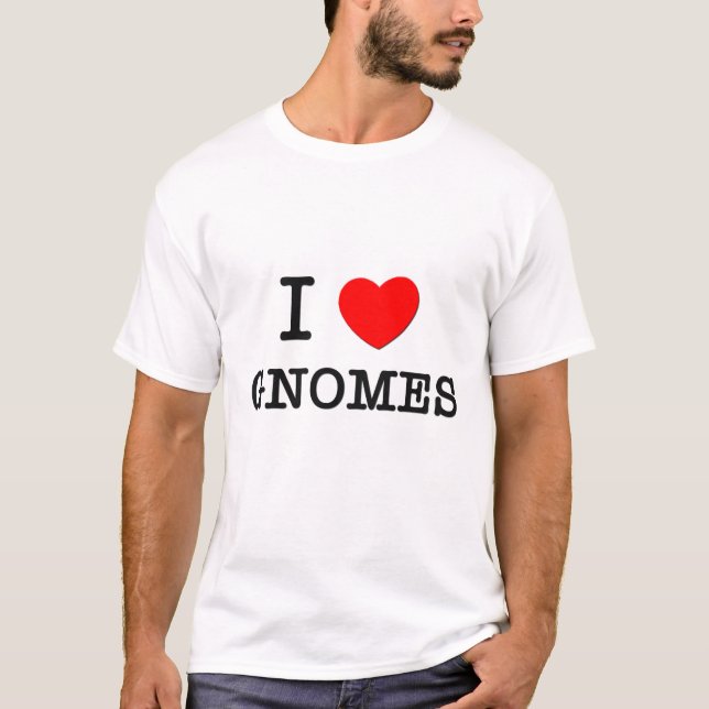 Camiseta Eu amo gnomos (Frente)