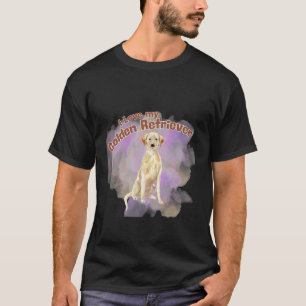 Camiseta Eu Amo Golden Retrievers Colorido Splash Design de