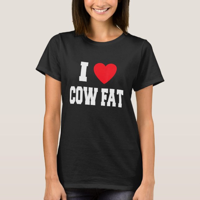 Camiseta Eu Amo Gordura de Vaca (Frente)