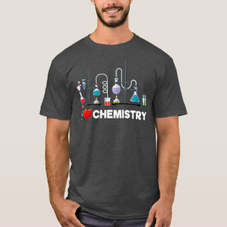Camiseta Eu Amo Gráfico Incrível de Laboratório de Química