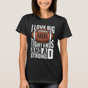 Camiseta Eu Amo Grandes Sacks Extremidades Apertadas e Fute