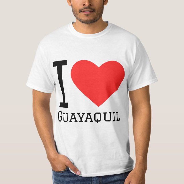 Camiseta Eu amo Guayaquil (Frente)