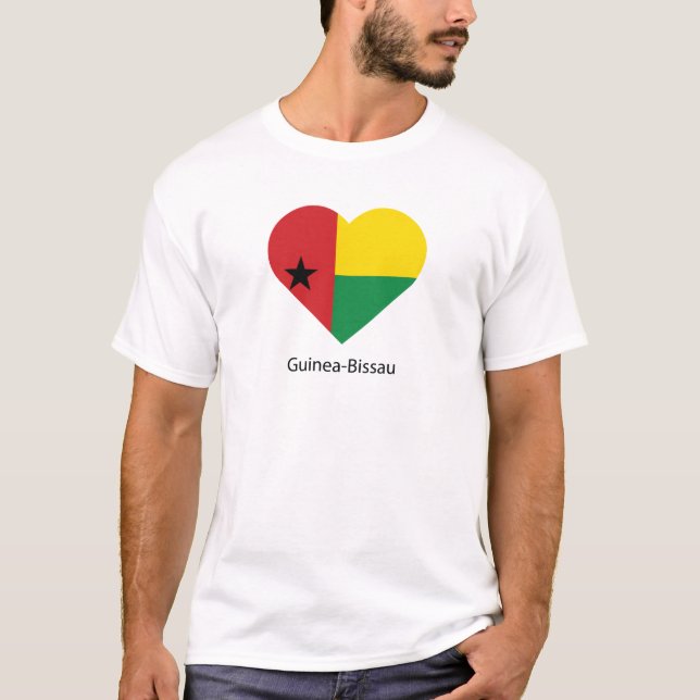 Camiseta Eu Amo Guiné-Bissau (Frente)