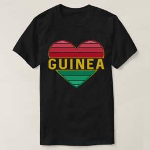 Camiseta Eu Amo Guiné, Coração Guineense